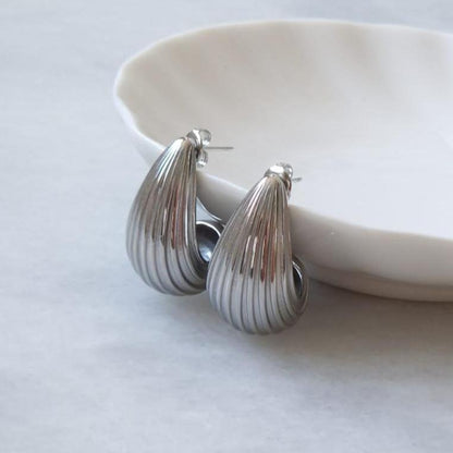 Oorbellen Druppel Zilver