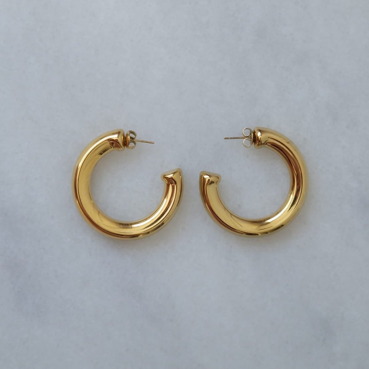 Oorbellen Basic Rond Goud