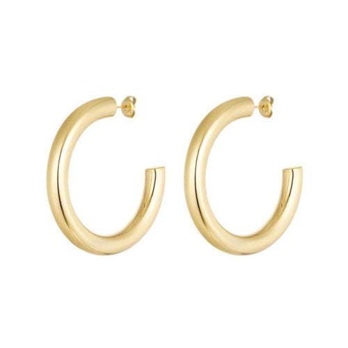 Oorbellen Basic Rond Goud