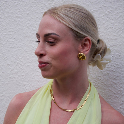 GLOSS KNOT EARRINGS